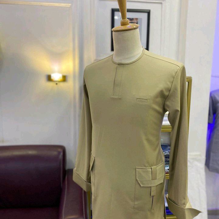 Olive Khaki African Kaftan for Men